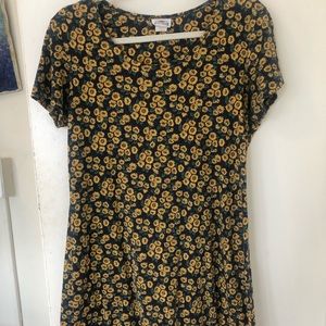Vintage sunflower mini dress
